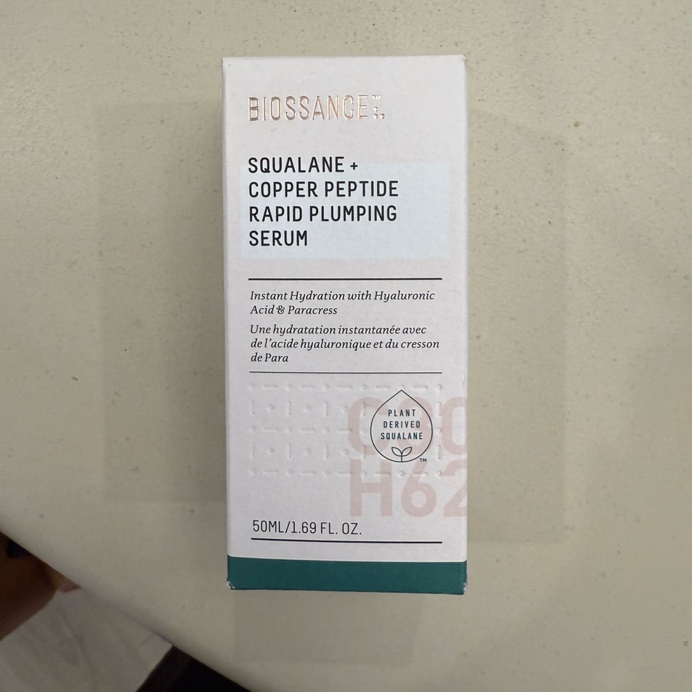 Biossance Squalane + Copper Peptide Rapid Plumping Serum